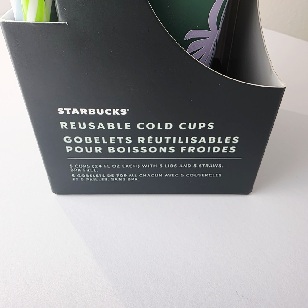 Starbucks Reusable Cold‎ Cups 5pc Set - Picture 5 of 5